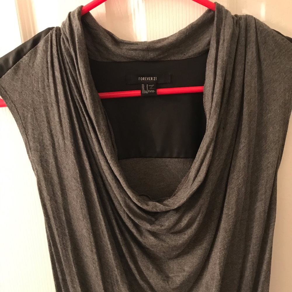 Forever 21 Pleather Scoop neck Tank Top